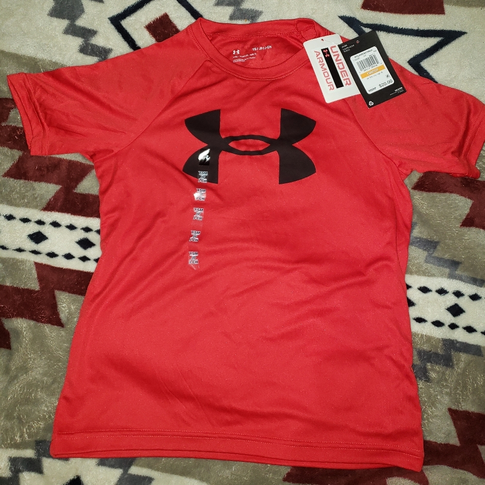 Under Armour Brand New Boys Red Shirt